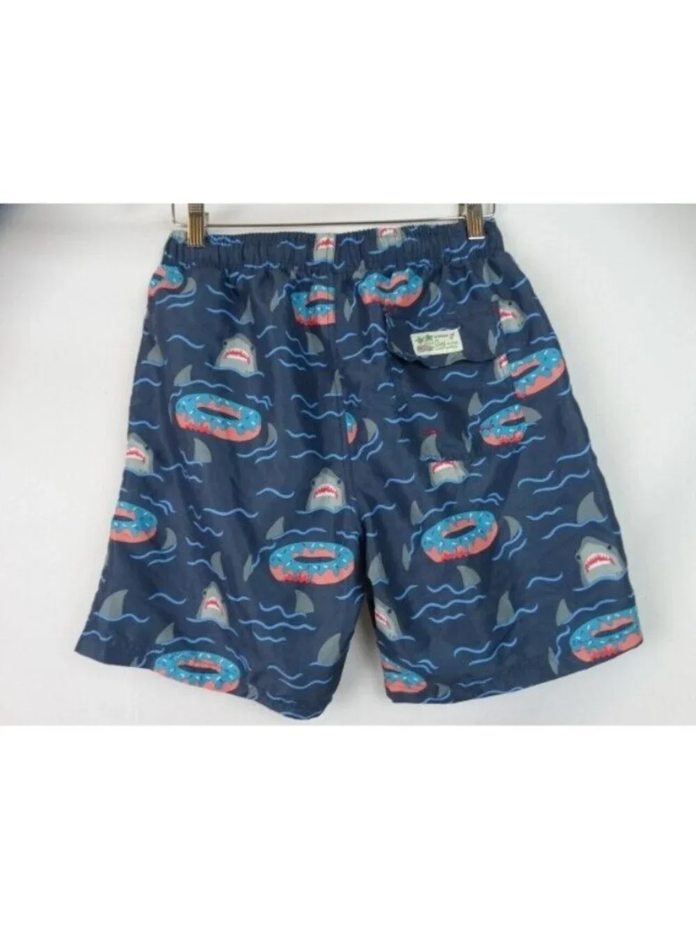 U.S, Surf Club Swim Trunks Men's Size Medium Lined Swimsuit Shorts Donut Sharks